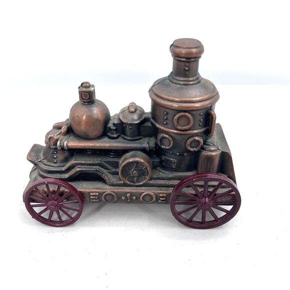 Lot Of 3 Vintage Banthrico Steam Train, Chevy, Oldsmobile Metal Coin Banks - Picture 2 of 13